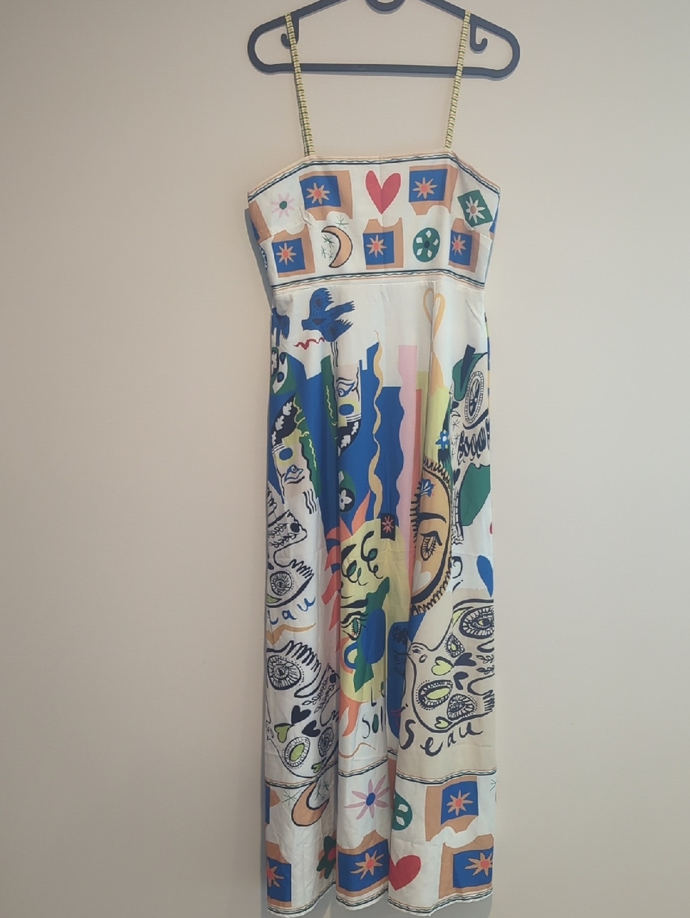 Multicolor Graphic Print Maxi Dress